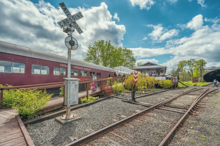 smaller Railroad Depot and Train 768x512